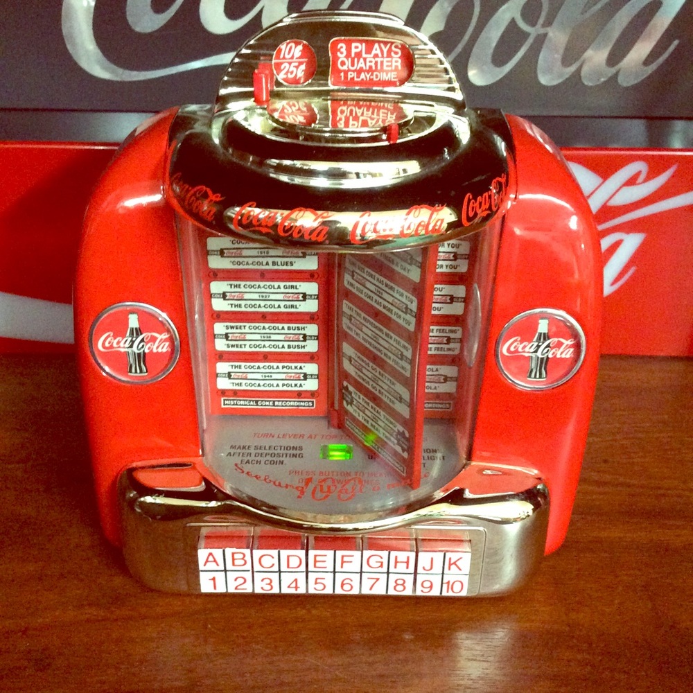 Vintage Coca Cola coin opp jukebox